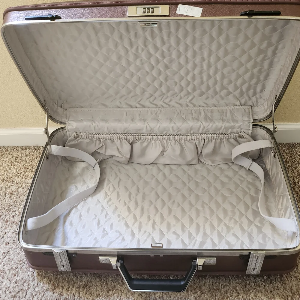 American Tourister Brown Hard Shell Briefcase